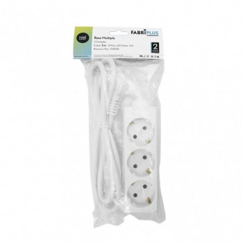 Extensão Elétrica / Base Múltipla 3 Tomadas CABLE 3M 3GX1,5MM COBRE 3500W MAX Ref: 166420330